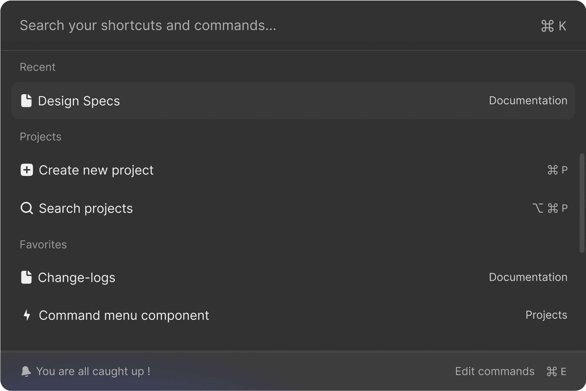 Command Menu