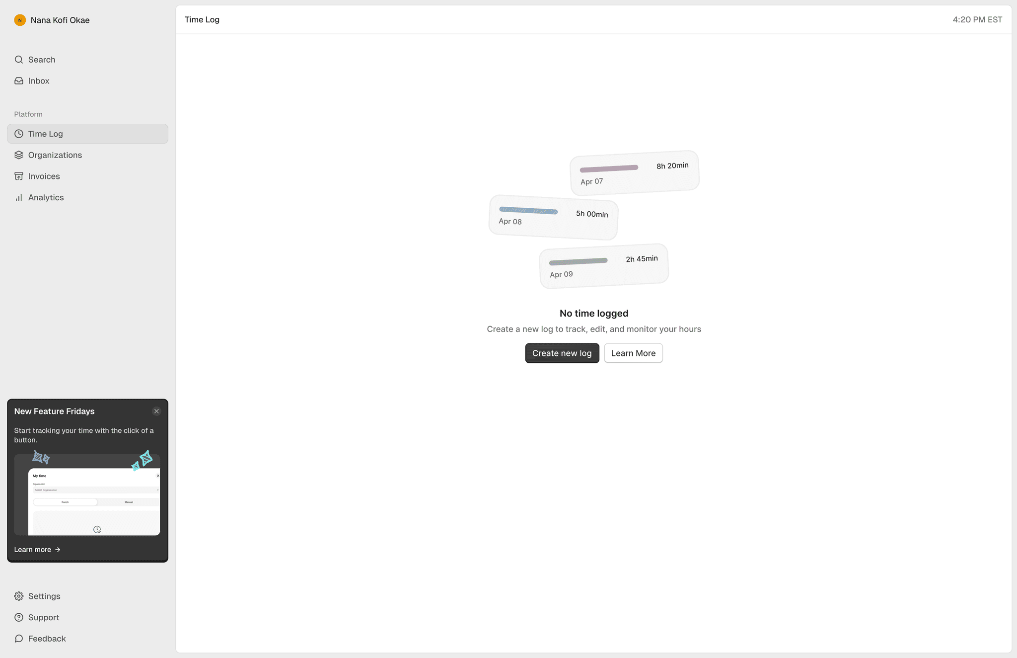 Dashboard Empty State